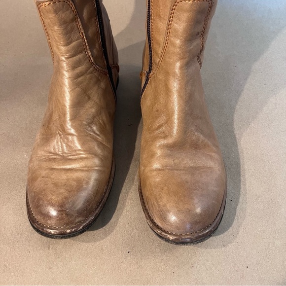 Alberto Fermani Brown Butter Soft Genuine Leather Side Zip Boots Women Size US 6 - Picture 3 of 14